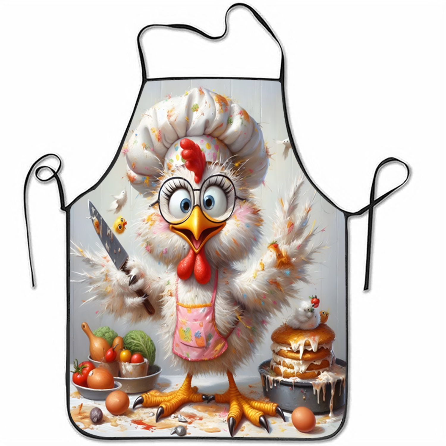 Mom'S Home Cooking - Avental Engraçado de Chef Galinha, Avental