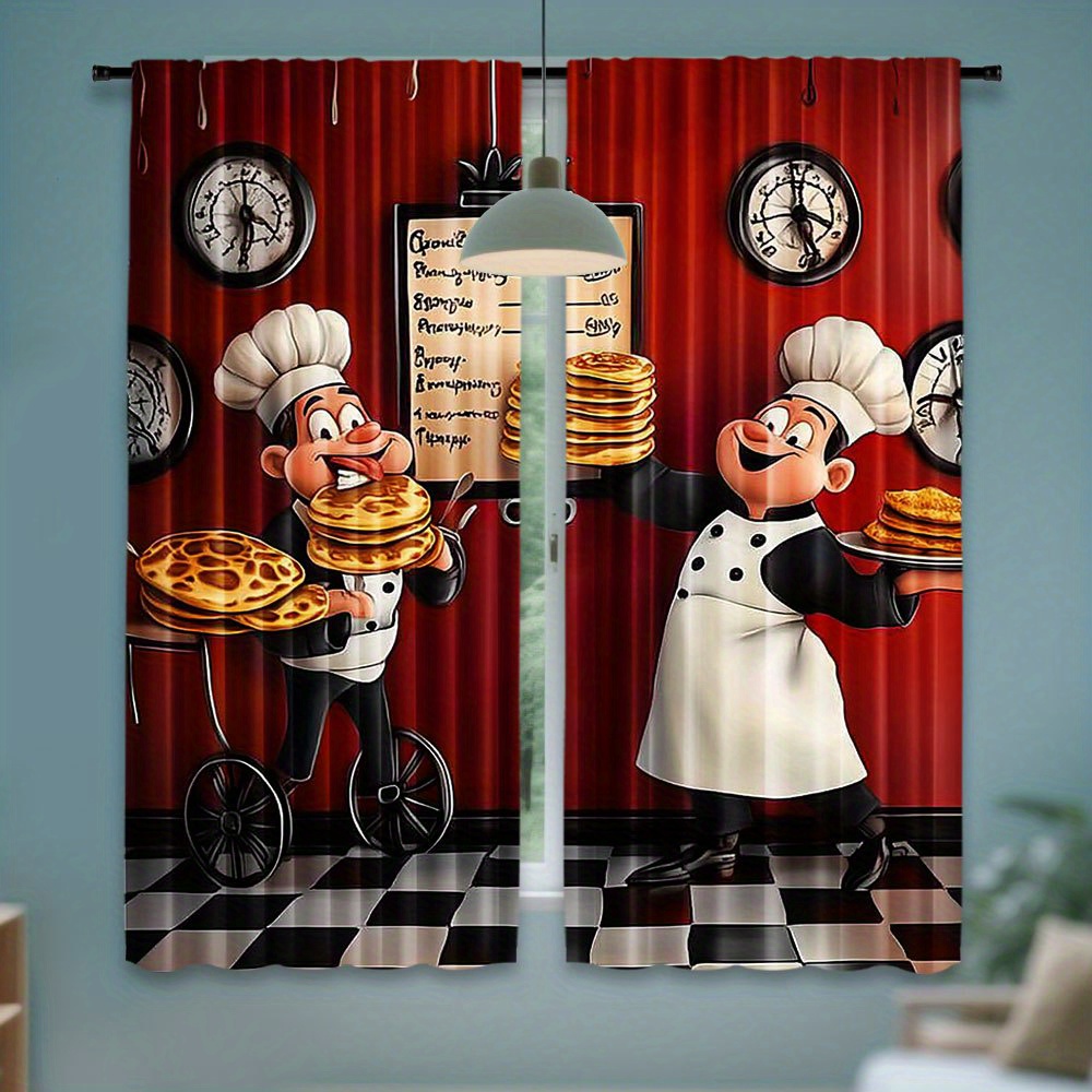 Home Cooking Youtube - Cortinas Blackout com Estampa de Chef
