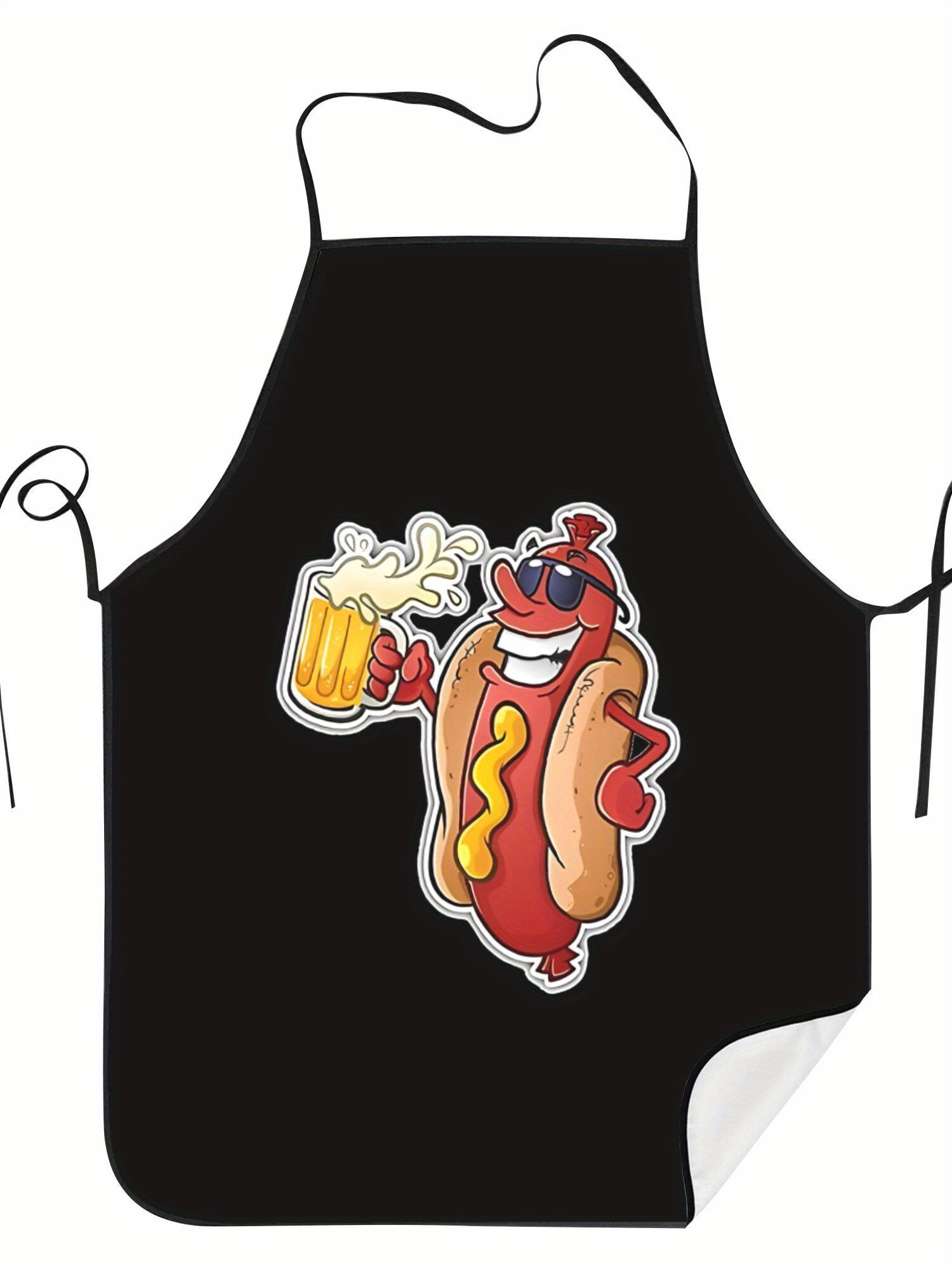 Home Cooking Fast Foods - Avental com Estampa de Hot Dog,