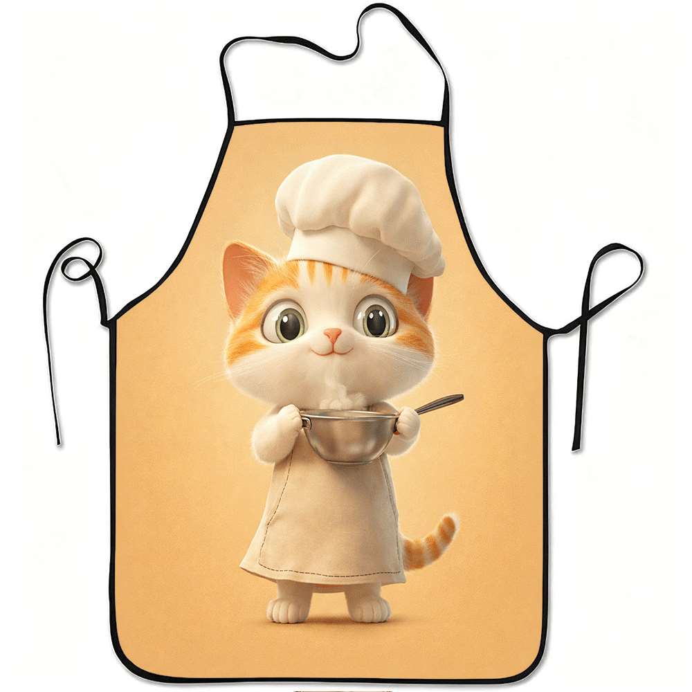 Mom'S Home Cooking - Avental de Gato Chef Fofo, Babador