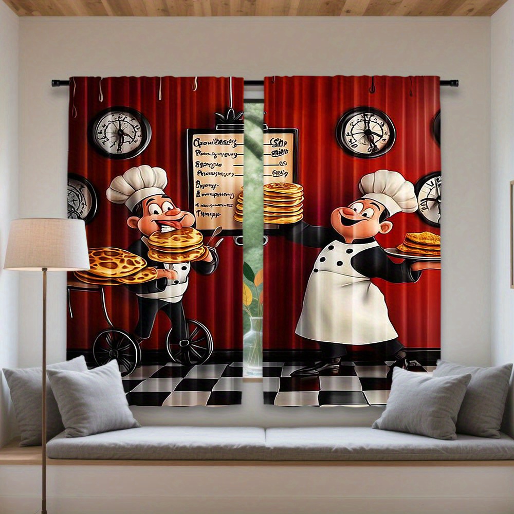 Cortinas Blackout com Estampa  - Home Cooking Youtube avaliação e preço
