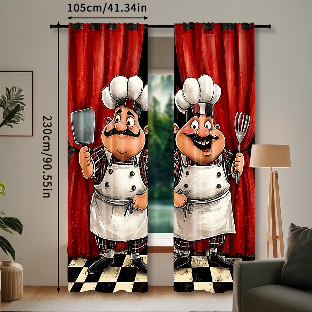 2 pçs cortinas de cozinha do c - Home Cooking Youtube avaliação e preço