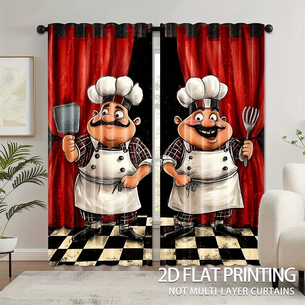 2 pçs cortinas de cozinha do c - Home Cooking Youtube avaliação e preço
