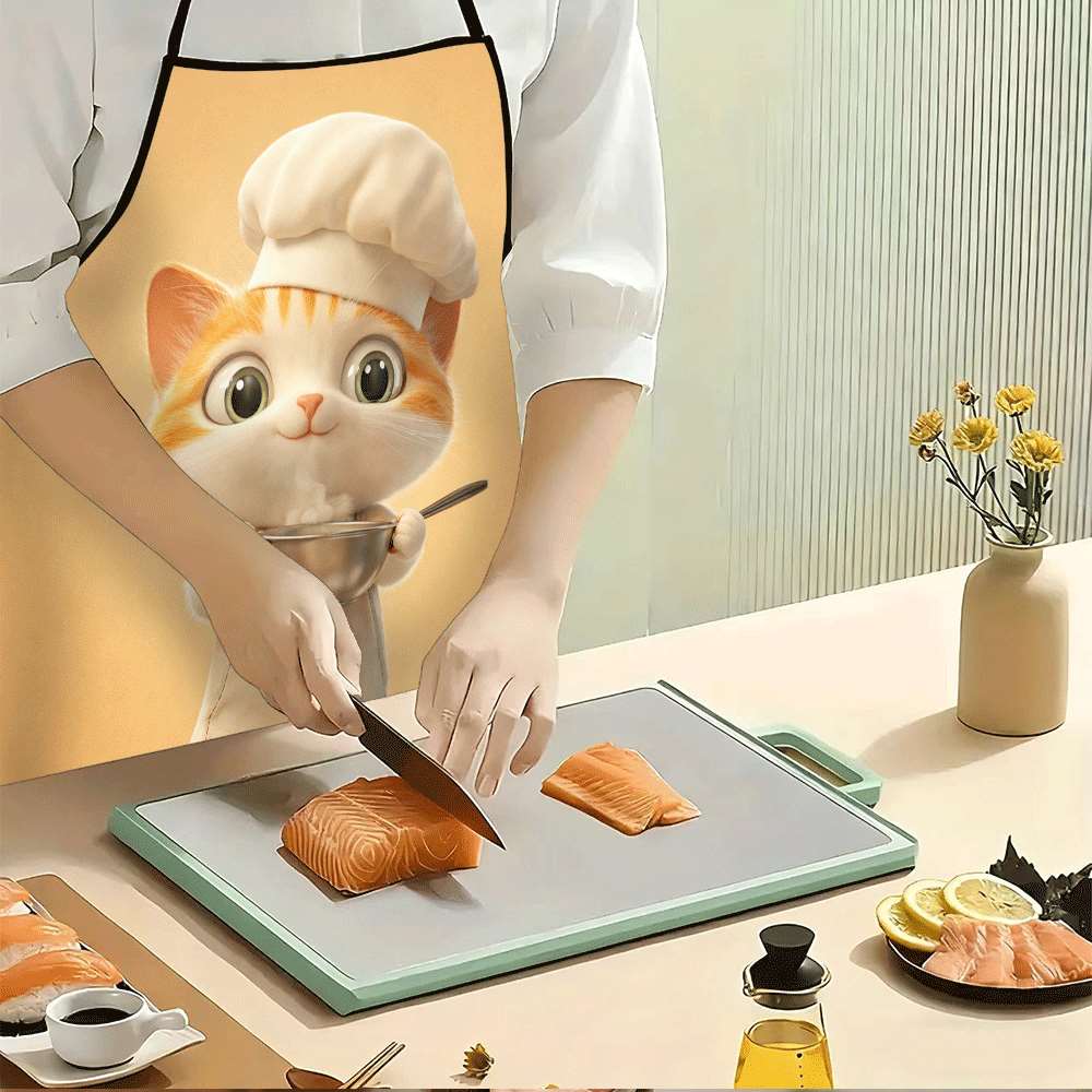 Avental de Gato Chef Fofo, Bab - Mom'S Home Cooking avaliação e preço